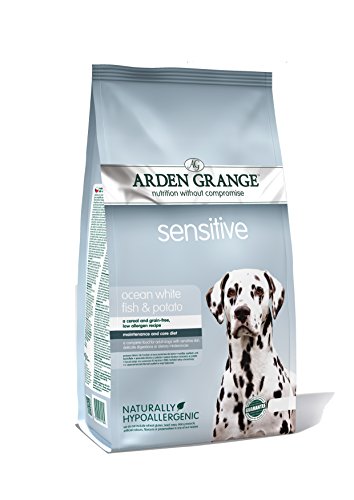 Arden Grange Sensitive with Fish Adult Dry Dog Food - 6kg Pack for Sensitive Skin & Stomach - Perfect for Dogs with Allergies or Digestive Issues