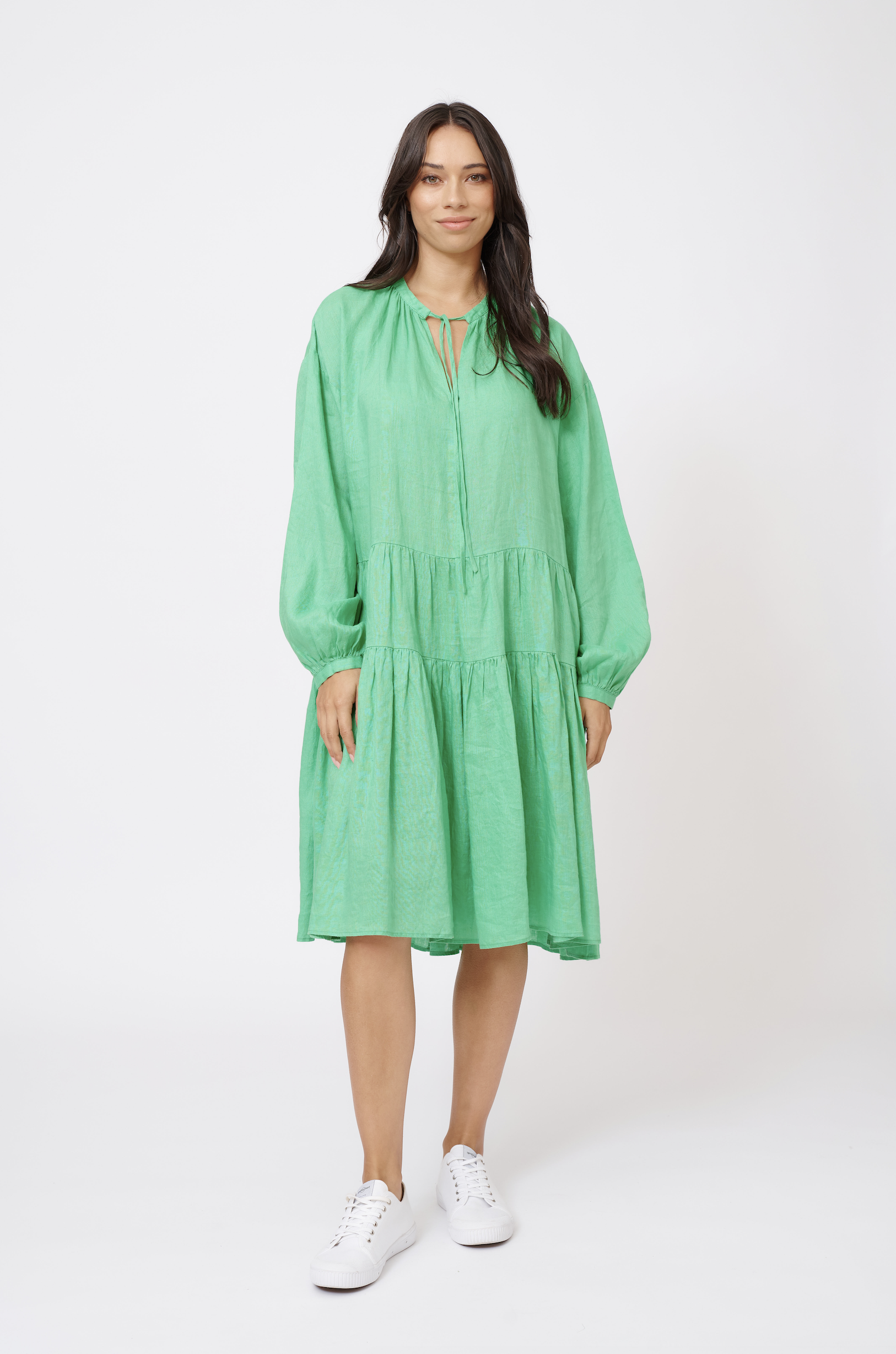 Amelia Dress Ivy - Elegant Floral Print Summer Dress for Women | Perfect for Beach Vacations, Parties & Casual Outings