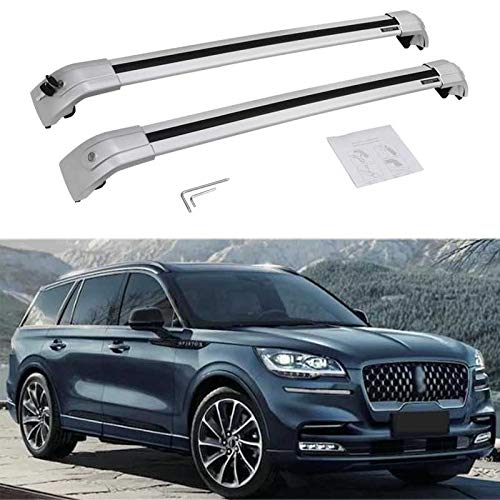 Premium Cross Bar Roof Rack for Lincoln Aviator (2018-2023) - Heavy Duty Aluminum Roof Rail Crossbars for Cargo, Luggage & Outdoor Gear - Perfect for Road Trips, Camping & Adventure Travel