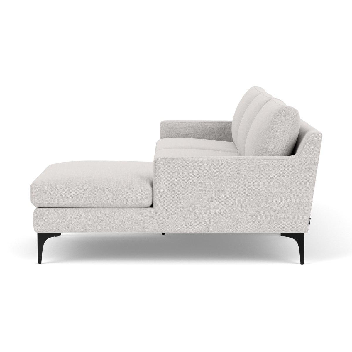 Astha Fabric Right Chaise Sofa - Modern Upholstered Sectional Couch for Living Room, Lounge & Small Spaces