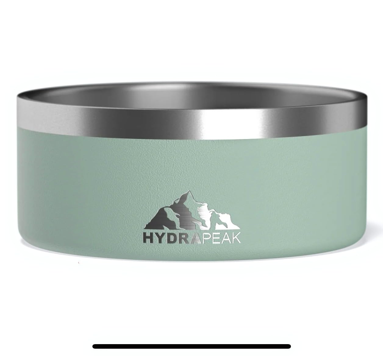Hydrapeak Non-Slip Stainless Steel Dog Bowl - 32oz/64oz Pet Food & Water Dish for Large & Small Dogs (4 Cup, Teal) - Durable & Spill-Proof for Indoor/Outdoor Use, Travel & Training