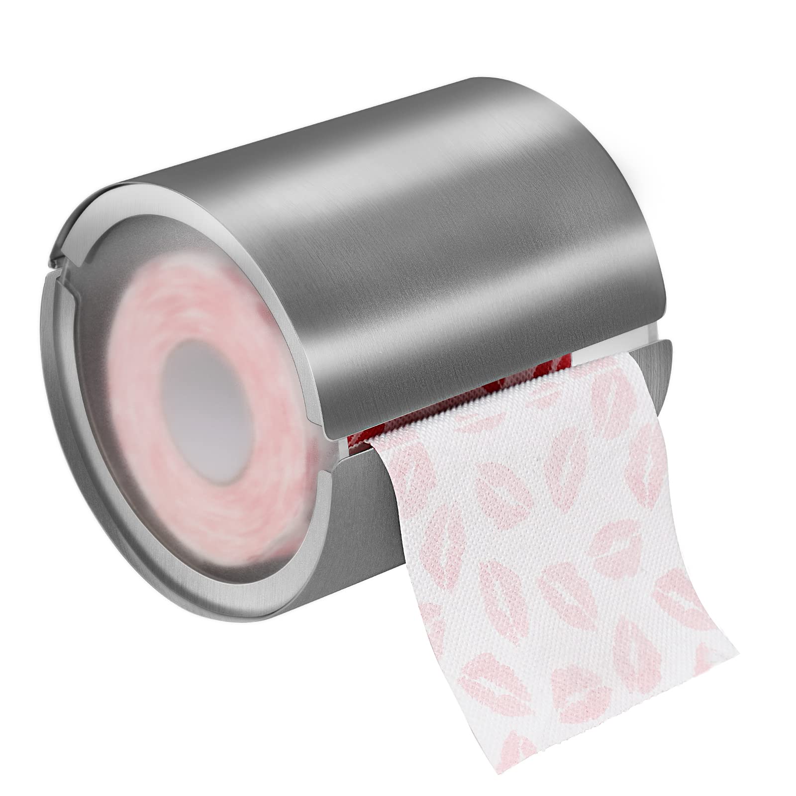 Upgraded Stainless Steel SUS 304 Toilet Paper Holder - Dog & Cat Proof Bathroom Wall Mount Roll Box - Durable Round Toilet Paper Case for Home, RV, and Office Use
