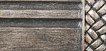 Premium Grooved Wood Pole - Platinum Finish with Black Highlights | Decorative Finial for Home & Garden, Wedding, and Event Decor