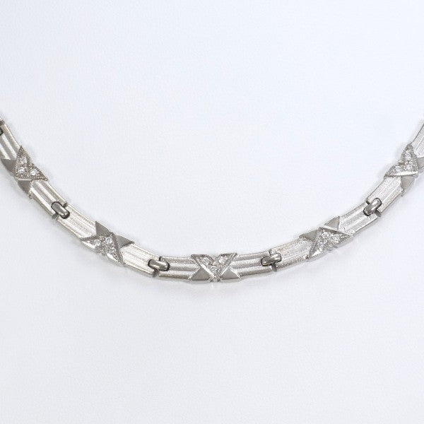 18K White Gold Diamond Necklace for Women - Elegant & Luxurious Jewelry Gift for Anniversary, Wedding, or Special Occasions