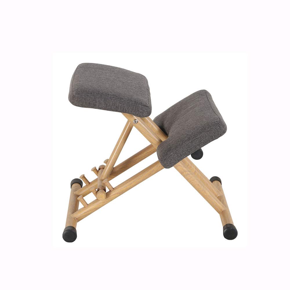 Ergonomic Office Chair & Gaming Chair - Adjustable Height Computer Chair with Knee Support for Posture Correction, Silver | Ideal for Home Office, Gaming & Workstations