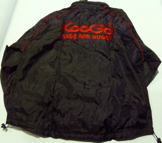Kooga Eastland 2 Pitchside Training Rugby Jacket - Navy/Red - Perfect for Rugby Practice & Outdoor Sports