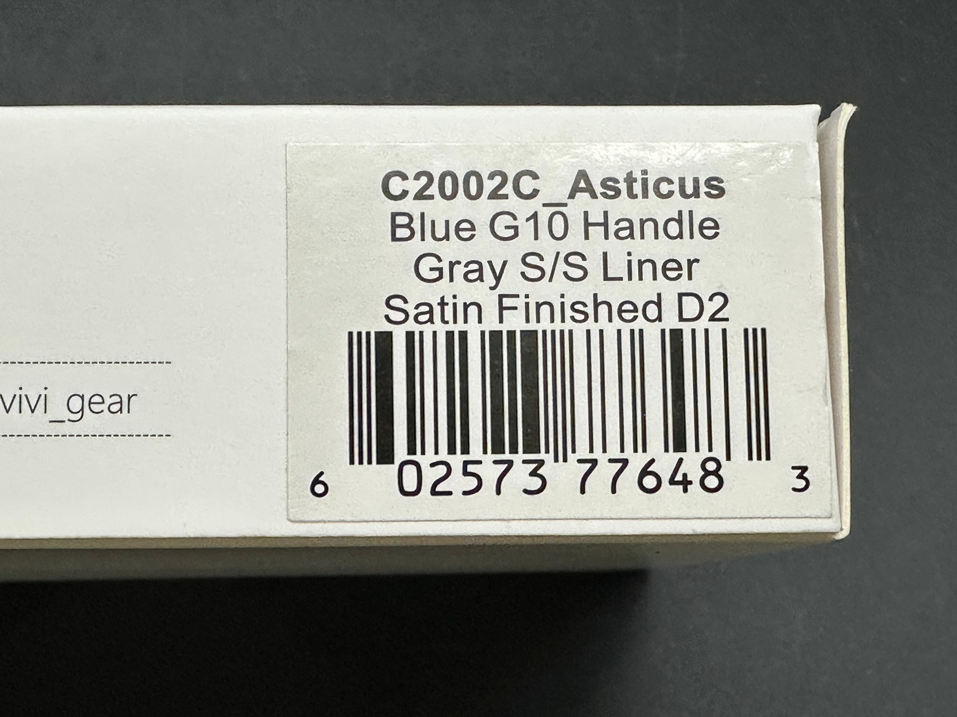 CIVIVI Asticus Liner Lock Folding Pocket Knife - Blue G10 Handle, 3.8