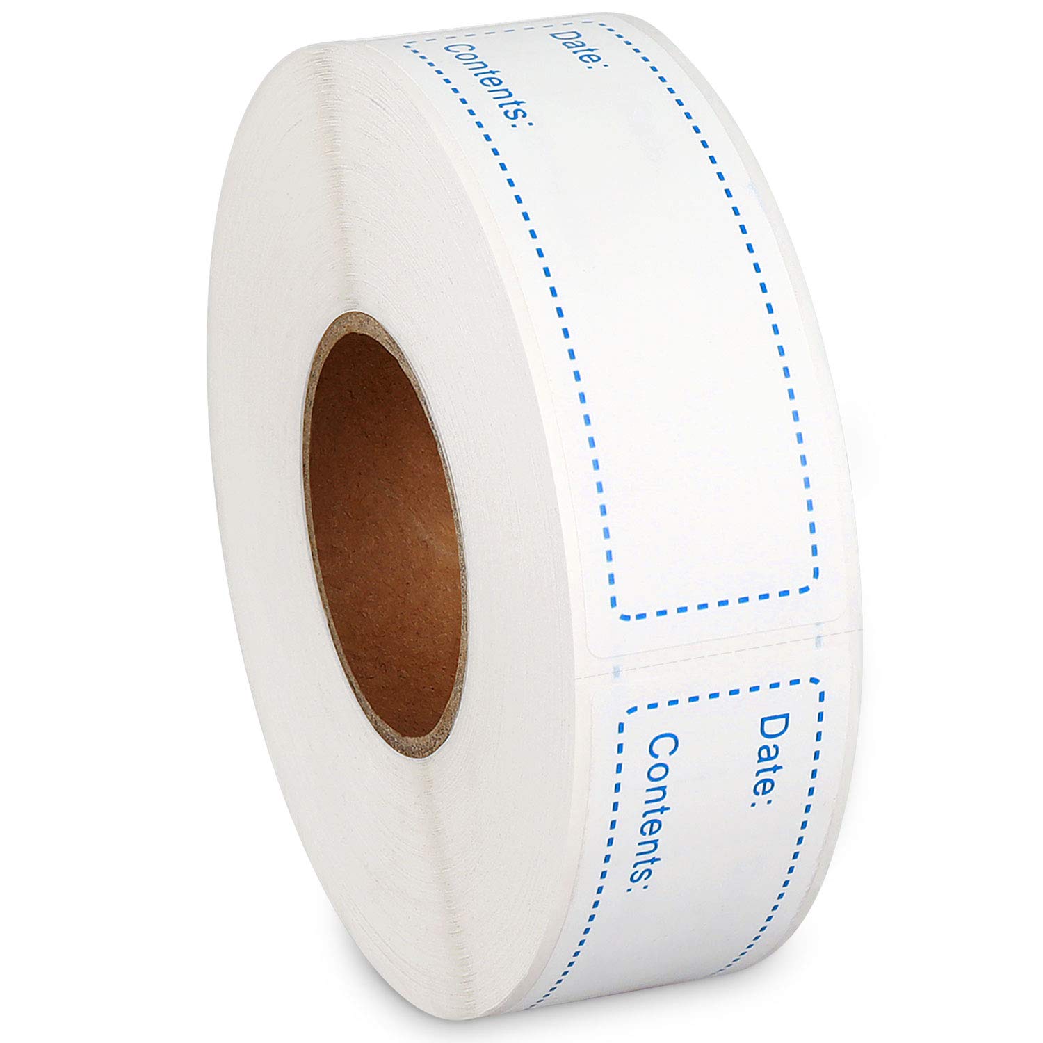 Removable Freezer Labels for Food Storage - Blue 1x3 Inch 500 Pack - Perfect for Organizing Frozen Meals, Meal Prep & Pantry Containers