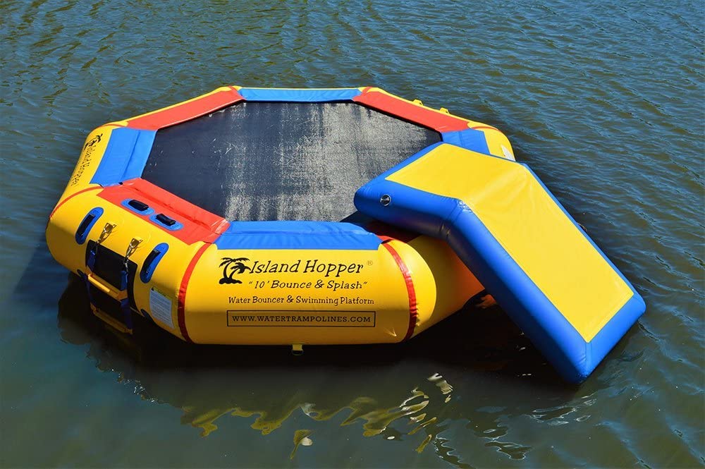 Island Hopper 10' Bounce N Splash Water Park with Bouncer Slide - Perfect for Backyard Fun, Kids' Parties, and Summer Water Activities