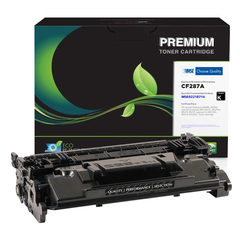 High-Quality MSE Remanufactured Toner Cartridge - Compatible with HP CF287A/87A (Black) | Reliable Printer Ink Replacement for Home & Office Use