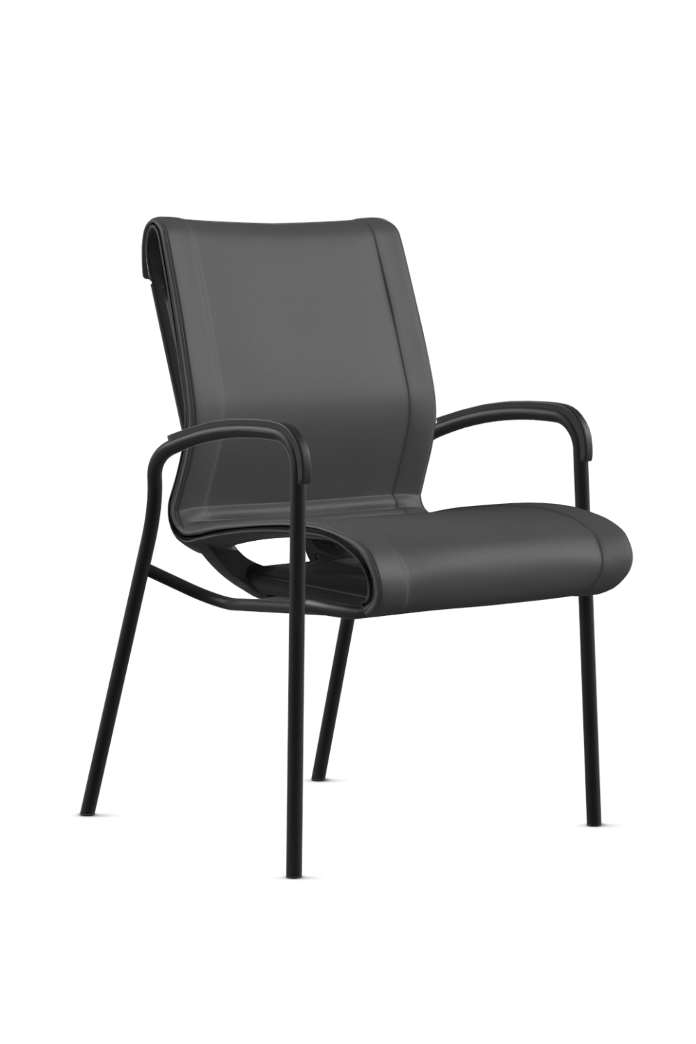Premium 9 to 5 CYDIA Upholstered Professional Leather Guest Chair (3300GT) - Ergonomic Office Chair for Reception, Conference Rooms & Home Offices