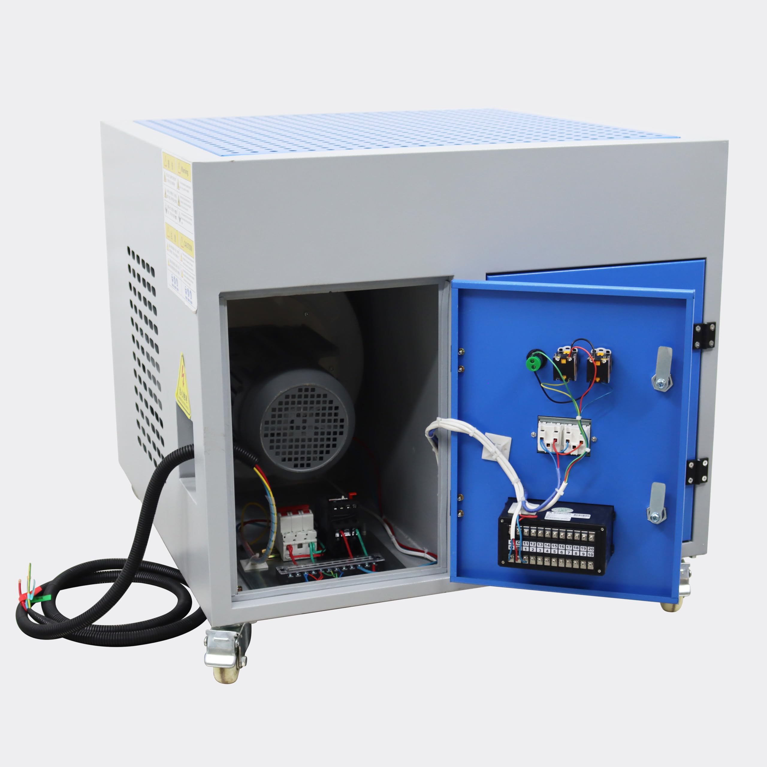 TECHTONGDA 0.8M Flat Workbench with Dust Collection System - 220V 2.2KW Metal Dust Collector & Welding Smoke Purifier for Polishing, Grinding, and Welding | Ideal for Metal Workshops, DIY Projects, and Industrial Workstations