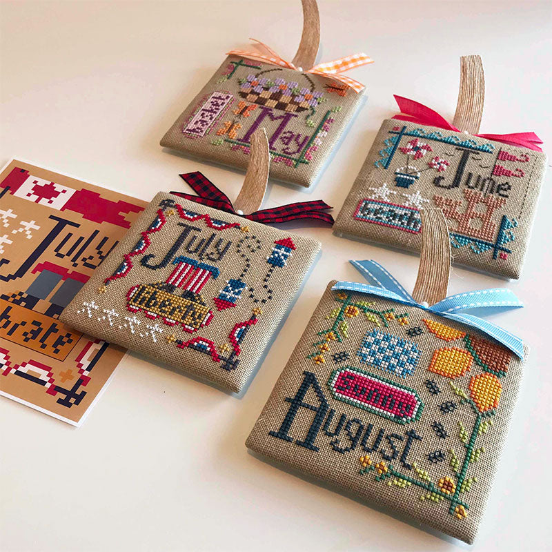 2024 Cross Stitch Pattern Kit - Year of Celebrations & Holidays - DIY Embroidery for Birthdays, Christmas, Anniversaries - Perfect for Home Decor and Gift Giving