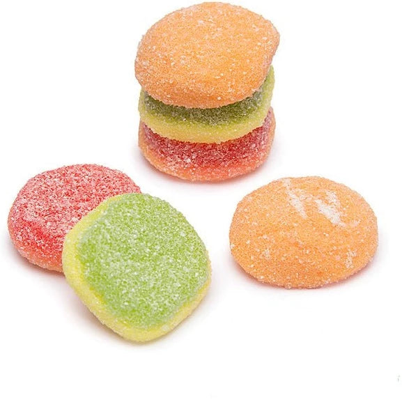 eFrutti® Sour Burger Gummies Candy - 360 Count Bulk Pack - Sweet & Tangy Chewy Treats for Parties, Halloween, Movie Nights & Snacking