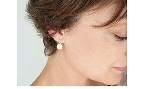 Stylish Kiosan Disc Earrings for Women - Fashionable Matte Metal Punk Earrings for Nightclub & Party (Gold, One Size) | Perfect for Evening Out, Concert & Festival Accessories