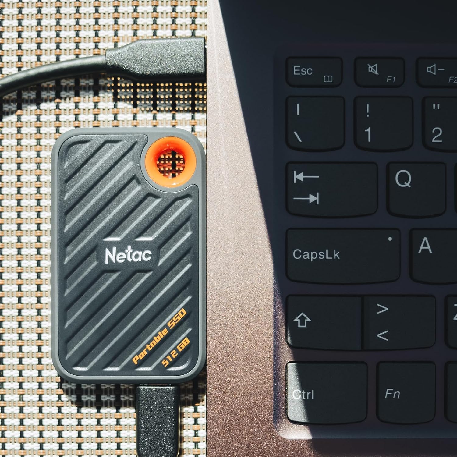 Netac 2TB Extreme Portable SSD - Ultra Fast External Solid State Drive with 2000MB/s Read & 1700MB/s Write Speed, USB 3.2 Gen 2, Plug & Play - Perfect for Business Travel, Gaming, Video Editing & Data Backup (Model ZX20)