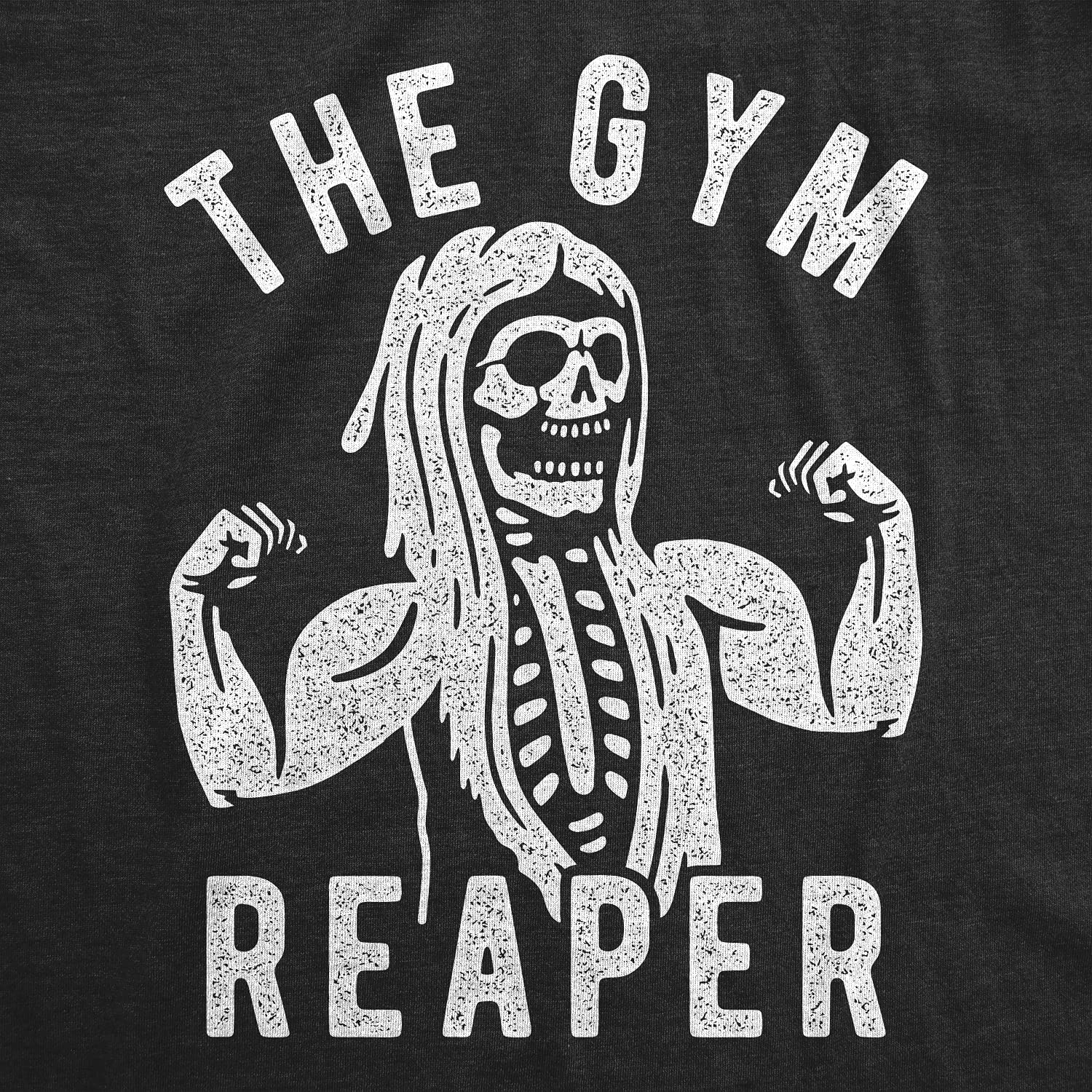 Funny Grim Reaper Gym T-Shirt for Men - Halloween Workout Tee - Perfect for Fitness Enthusiasts & Halloween Costumes