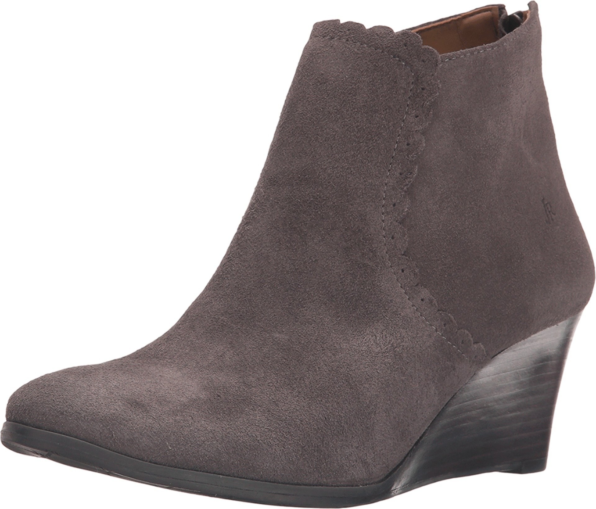 Jack Rogers Women's Emery Suede Dark Grey Boots Size 10 M - Comfortable Ankle Booties for Fall & Winter Fashion | Perfect for Office, Date Night & Casual Outings