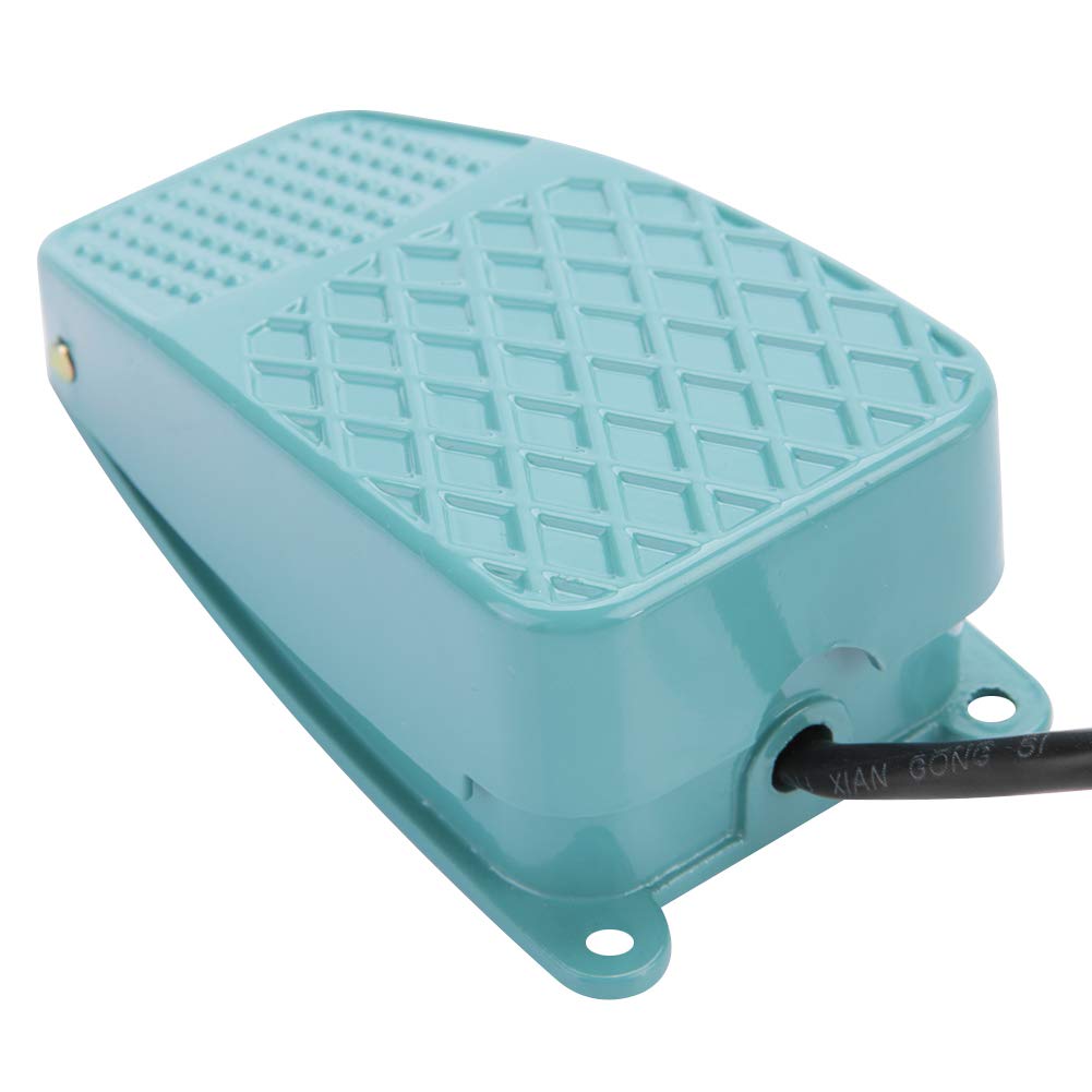 Non-Slip Metal Momentary Foot Pedal Switch - Heavy Duty Foot Operated Controller for Sewing Machines, Industrial Equipment & DIY Projects