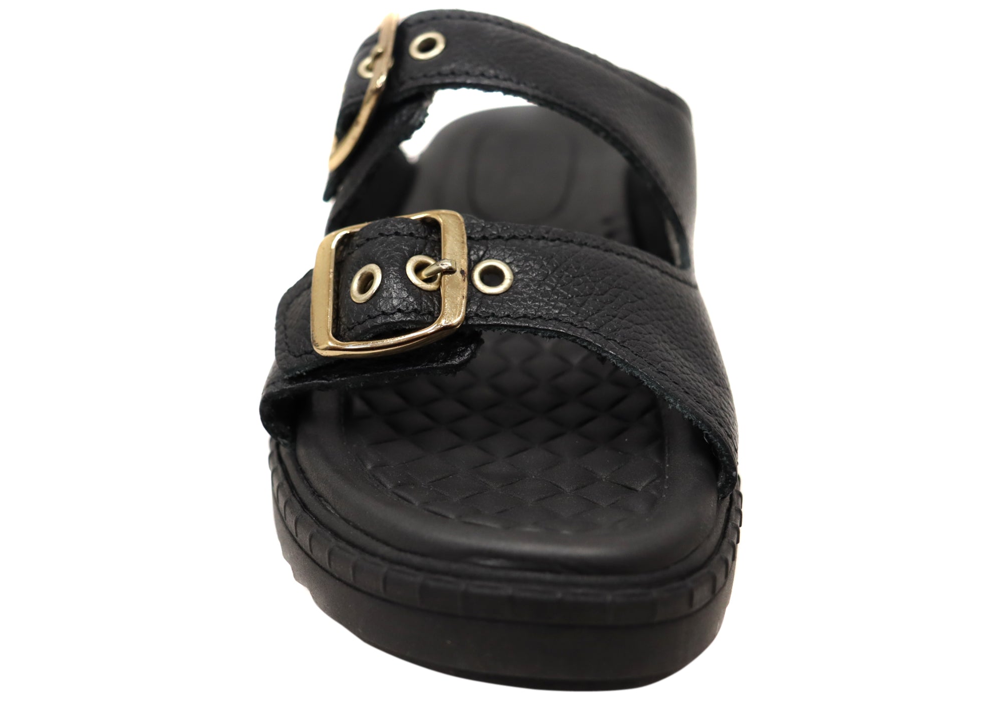 Pegada Arlineda Women's Comfortable Brazilian Leather Slides Sandals - Soft & Supportive Flip Flops for Beach, Pool, and Casual Wear