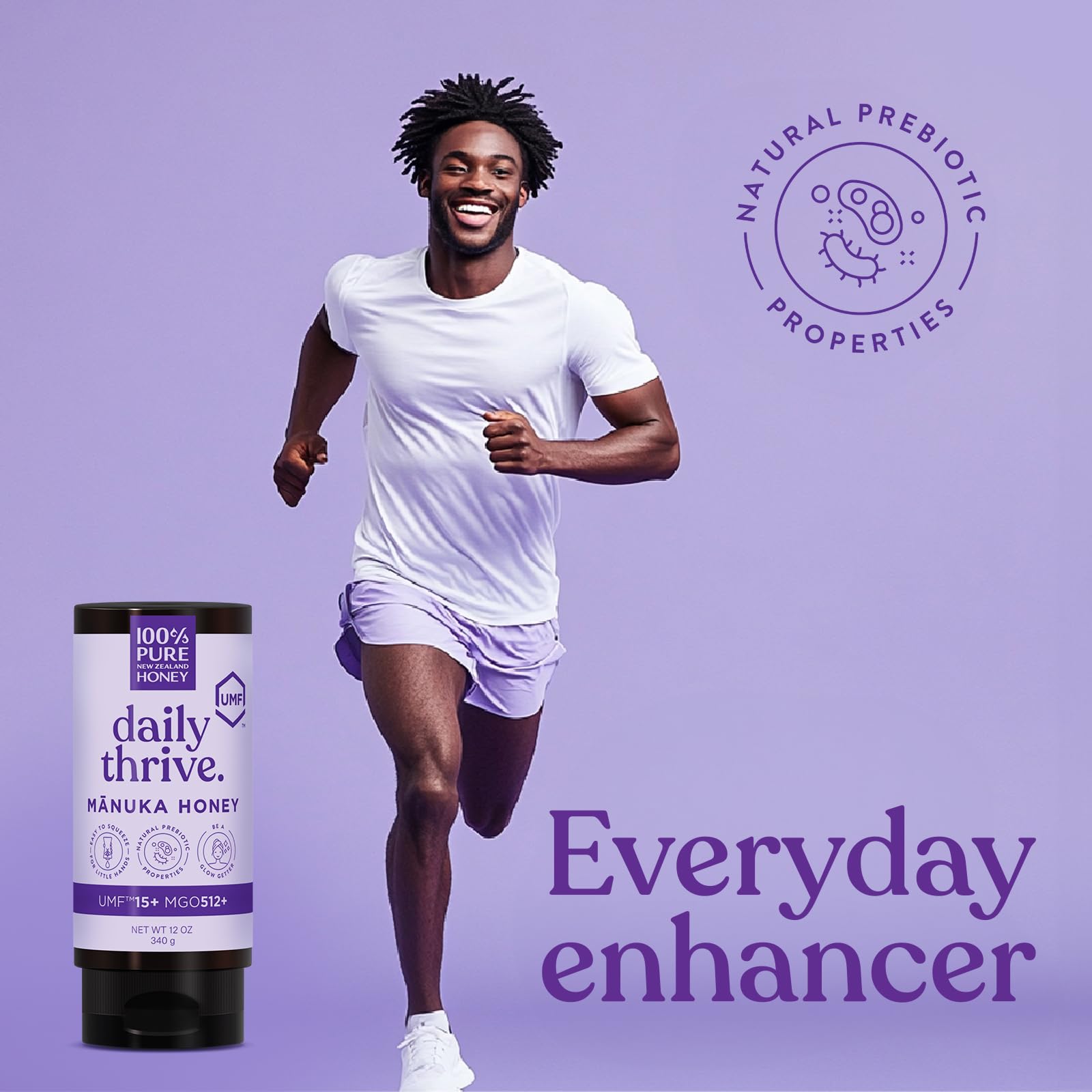 UMF 15+ Manuka Honey 12oz - Raw, Unfiltered & Certified for Daily Wellness