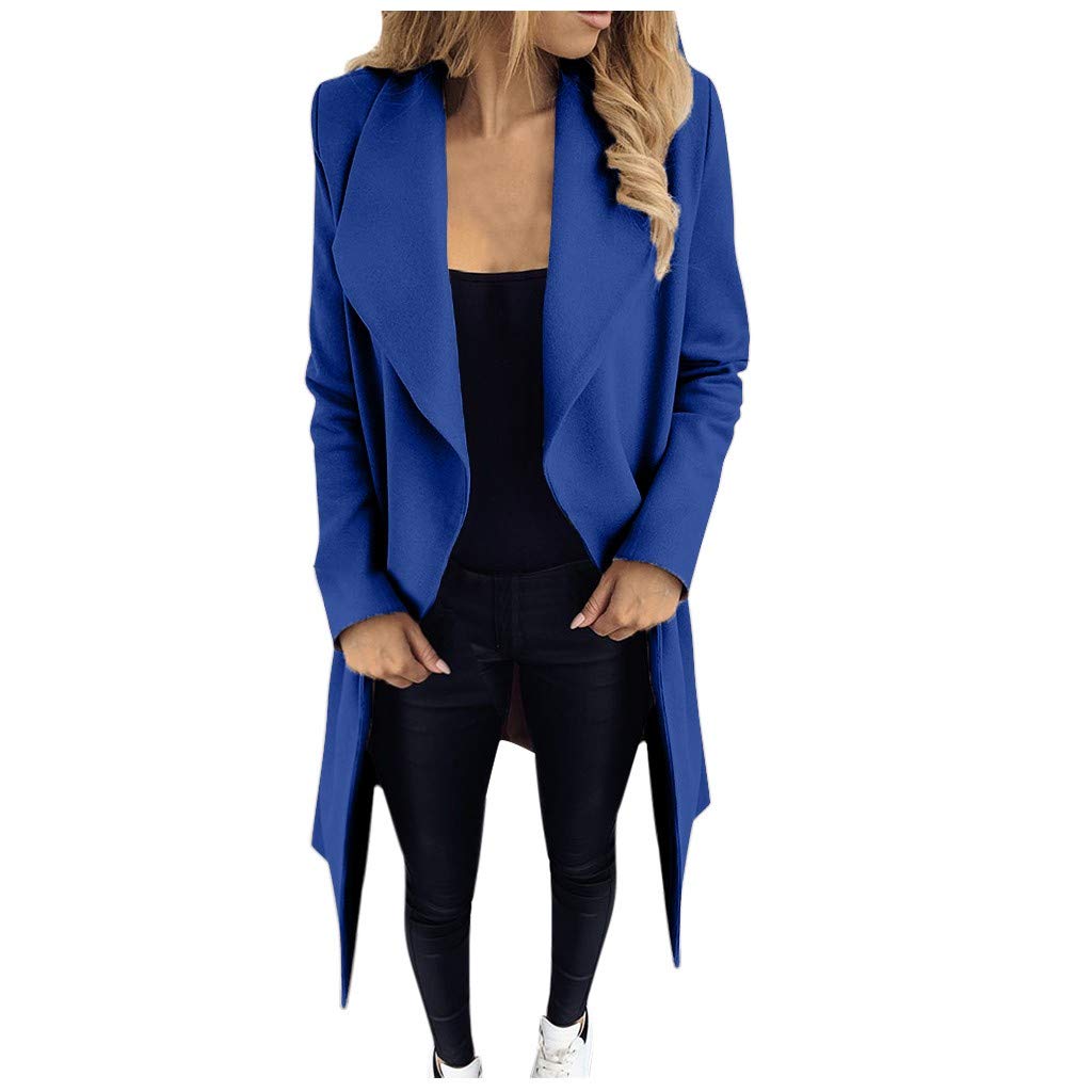 Women's Long Sleeve Cardigan with Pockets - Soft Open Front Short Jacket & Solid Coat for Fall/Winter - Perfect for Office, Casual Outfits and Layering