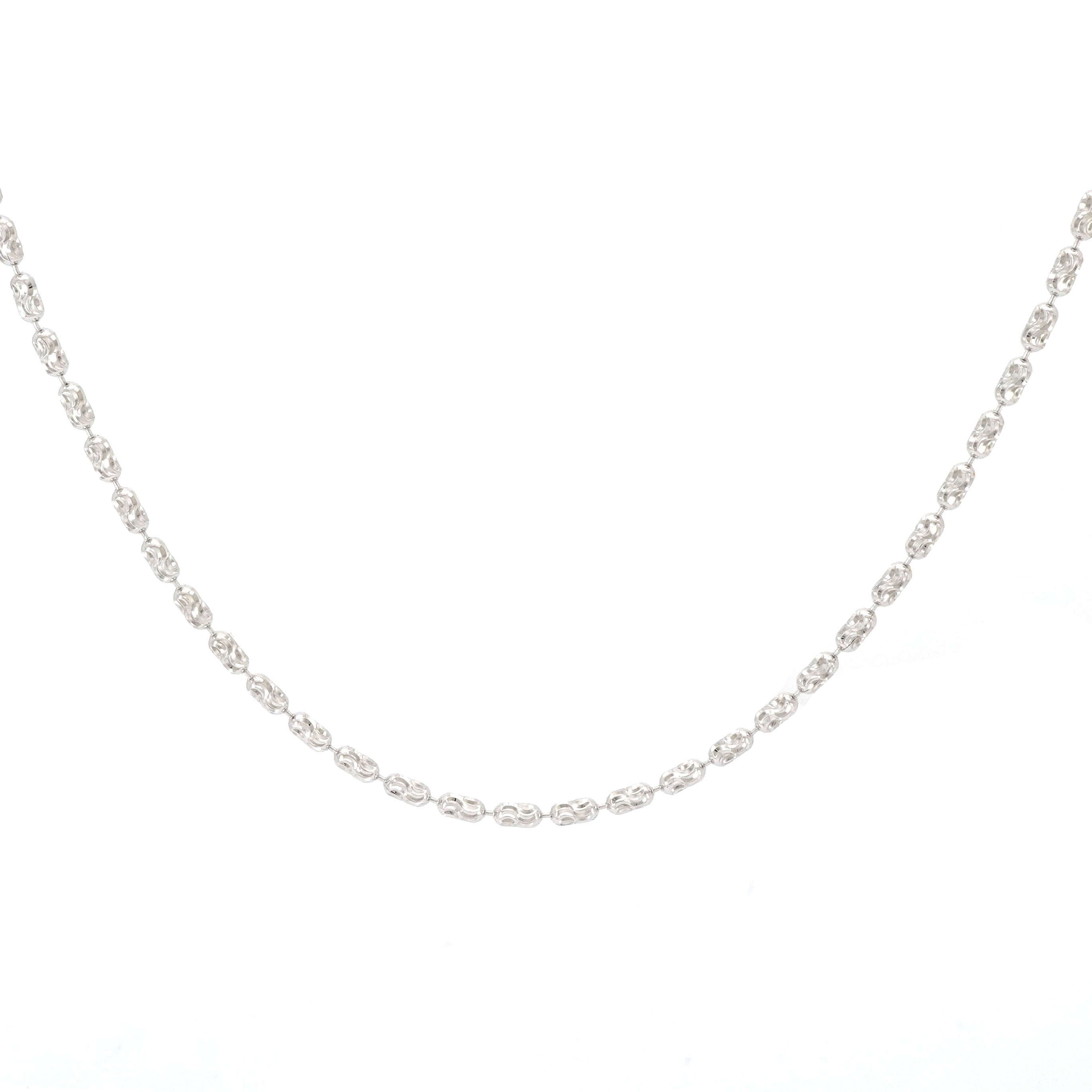 Elegant Platinum Necklace for Women | 18K White Gold Plated Chain | Perfect for Weddings, Anniversaries & Special Occasions