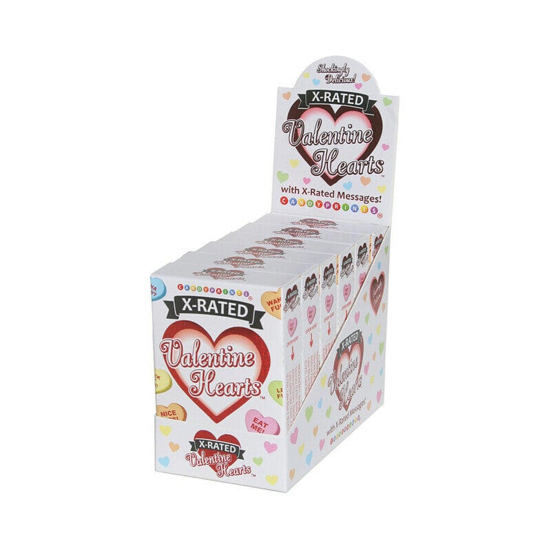 X Rated Valentine Hearts Candy - 6 Piece Assortment | Sweet & Playful Adult Gift for Valentine's Day, Bachelorette Parties & Romantic Occasions