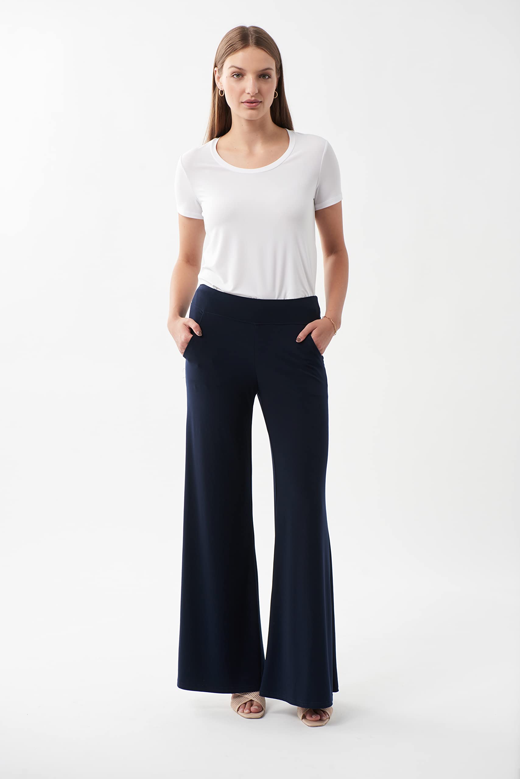 Joseph Ribkoff Women's Wide Leg Pants Style 161096 - Comfortable & Stylish Trousers for Work, Travel & Casual Wear