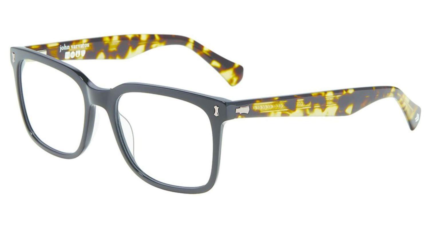 John Varvatos V 415 Black Sunglasses for Men - Stylish UV Protection Shades for Outdoor Activities & Fashion