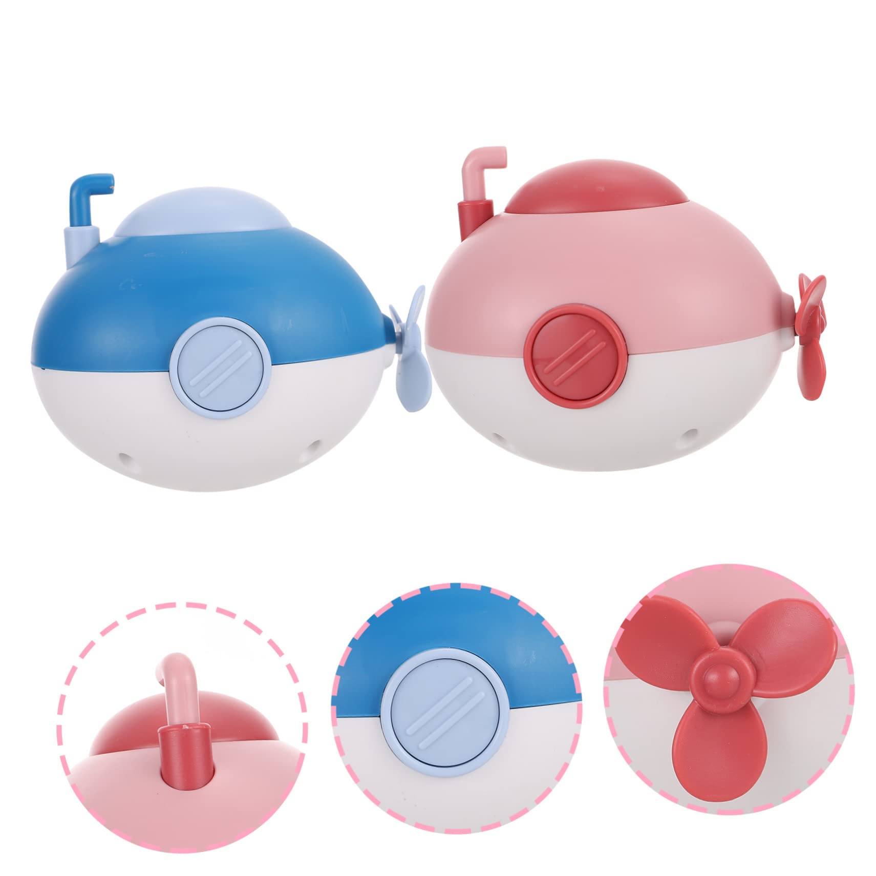 HEMOTON 8-Piece Underwater Bath Toy Set - Fun Submarine & Animal Bath Toys for Kids, Non-Toxic ABS Plastic, Perfect for Bathtime Play & Sensory Development