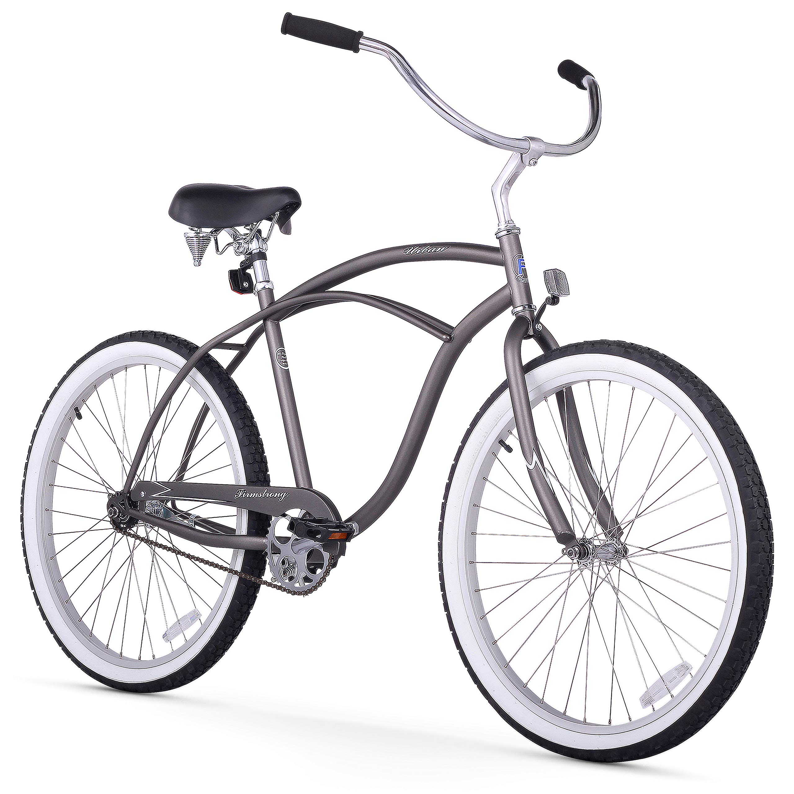 Firmstrong Urban Man Classic Single Speed Beach Cruiser Bike for Men - Comfortable Commuter & Leisure Riding | Perfect for Beach, City Streets & Casual Outings