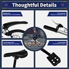 20 Inch 6-Speed Folding Bicycle for Adults - Adjustable Seat & Dual Brake System - Portable Commuter Bike for Travel, Workout & Urban Cycling (White)