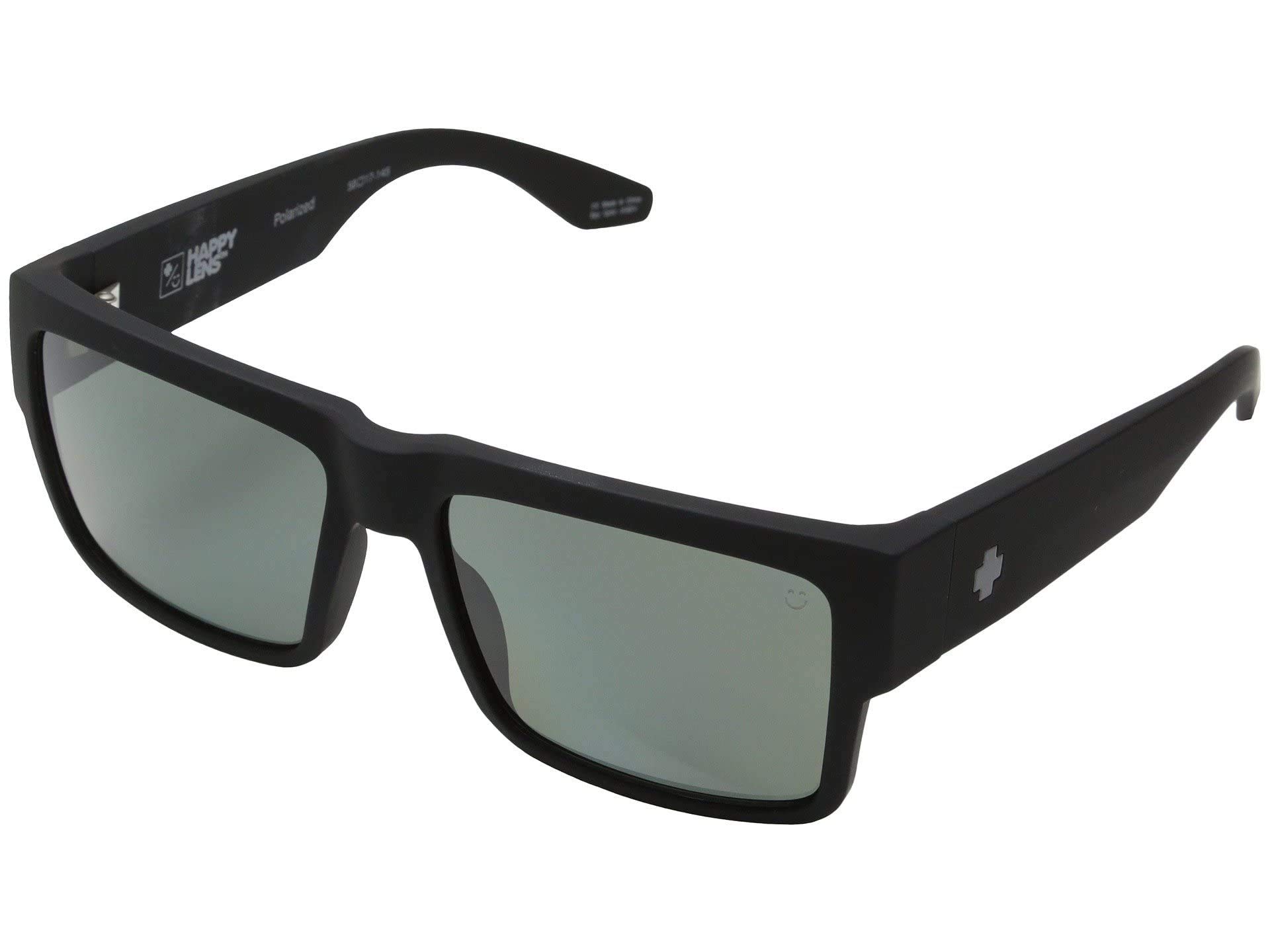 SpyCyrus Soft Matte Black Happy Gray Green Polarized Sunglasses for Men & Women – UV Protection, Fashionable & Comfortable for Outdoor Activities, Beach, Driving, and Travel
