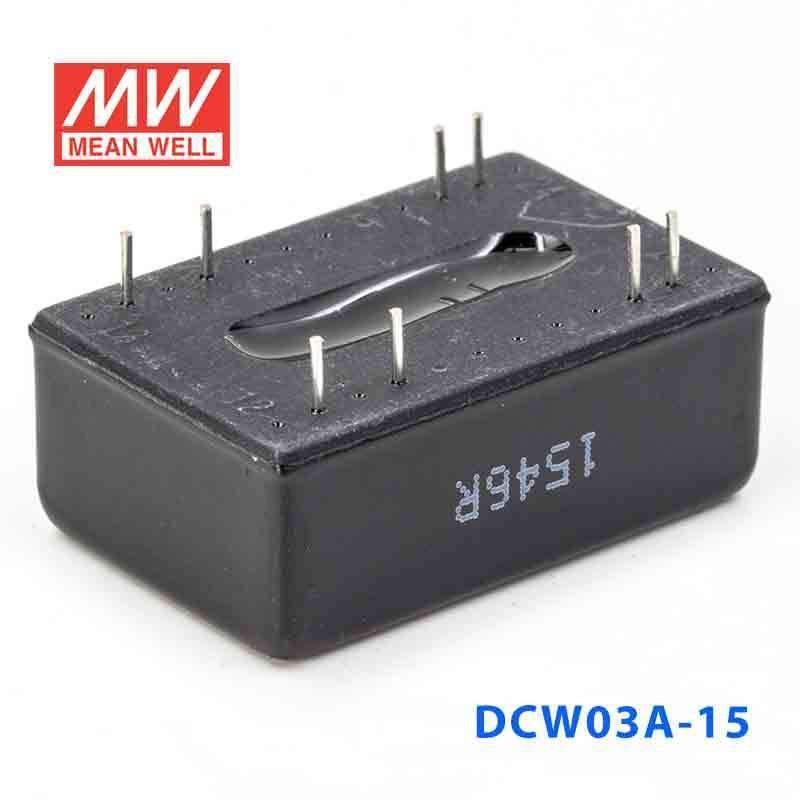 Mean Well DCW03A 15 DC to DC Converter 3W 9-18V Input ±15V Output - Power Supply for Industrial Equipment, Medical Devices & DIY Electronics Projects