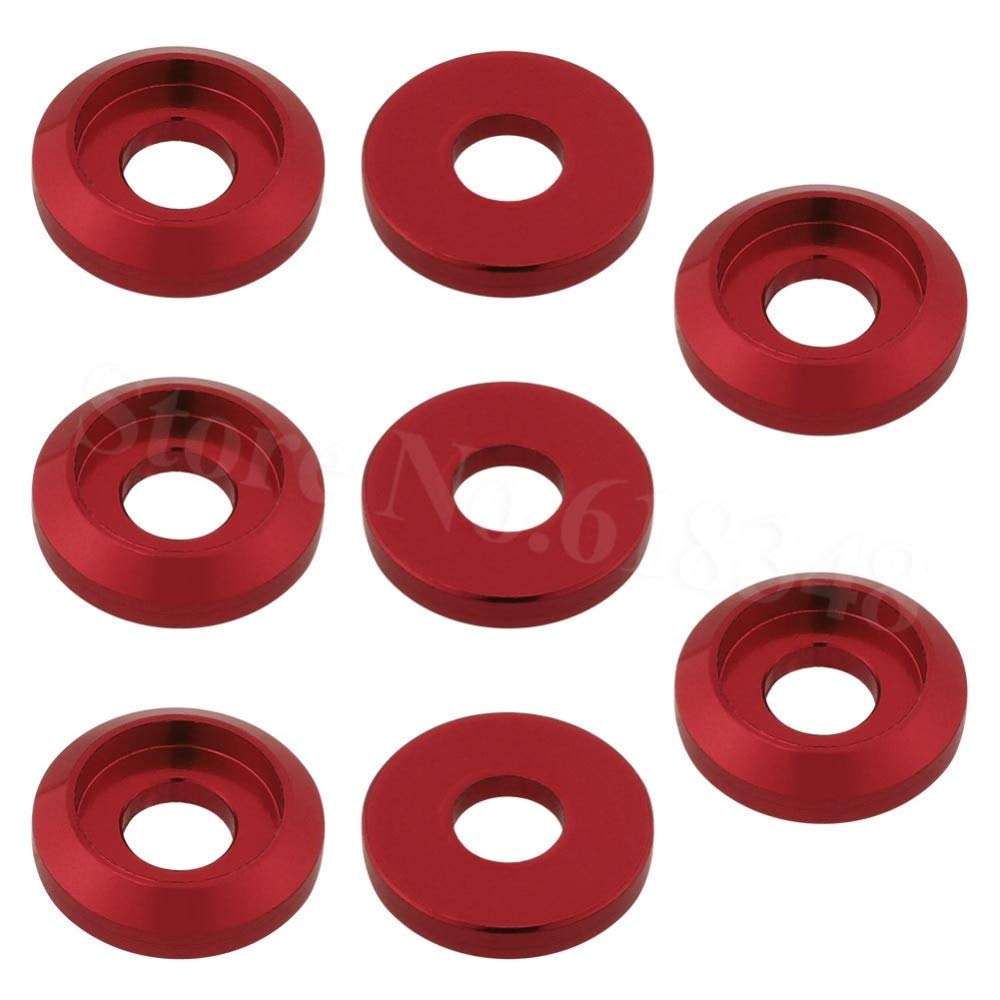 8pcs Anodized Aluminum M3 Screws for RC Cars & Drones - Orange
