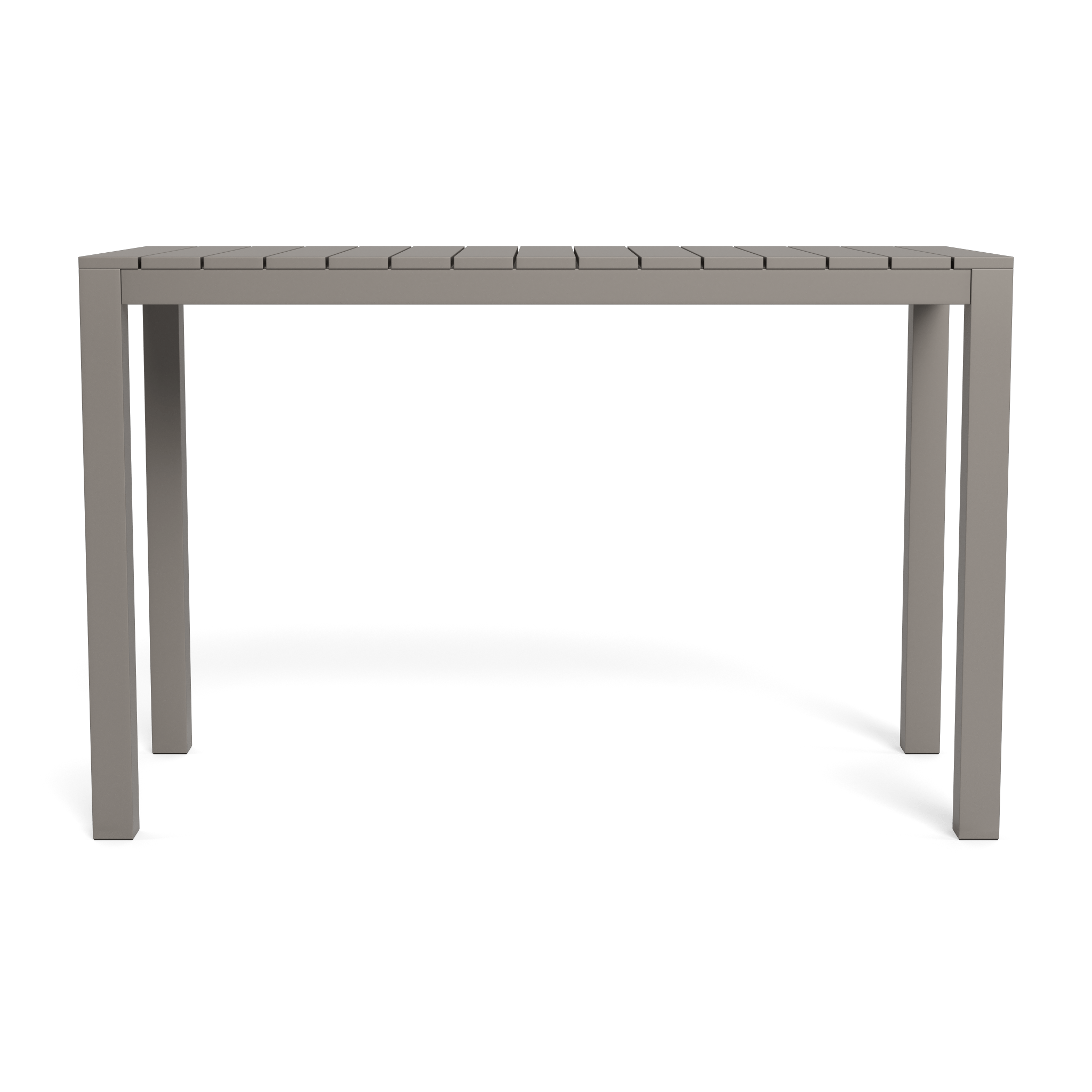 Premium Aluminum Rectangle Bar Table - Durable & Modern Outdoor/Indoor Dining Table for Patio, Restaurant, or Home Use