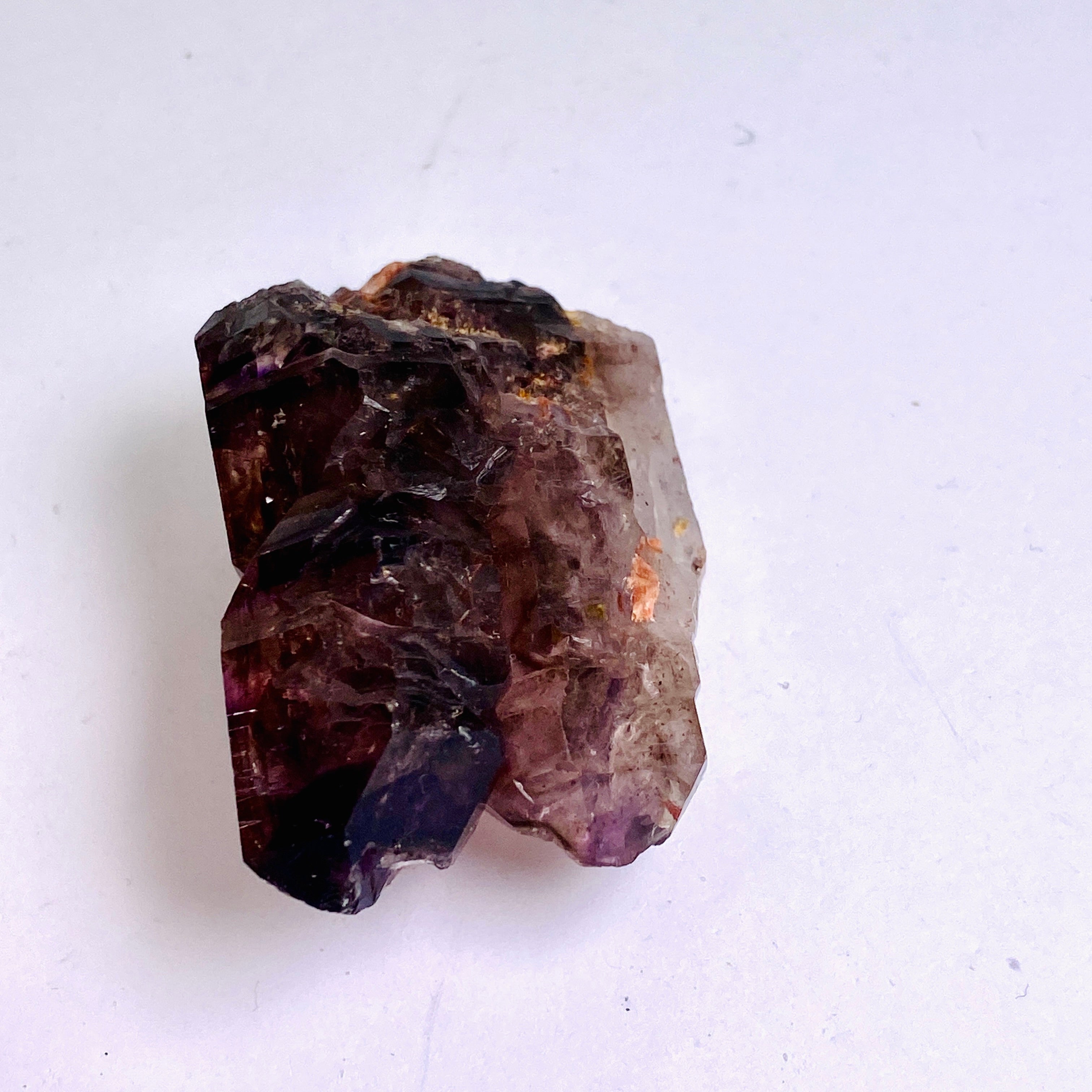 Natural Smokey Amethyst Elestial Crystal with Unique Inclusions - Similar to Super Seven & Brandberg (CR3725) - Perfect for Meditation, Energy Healing & Crystal Collection