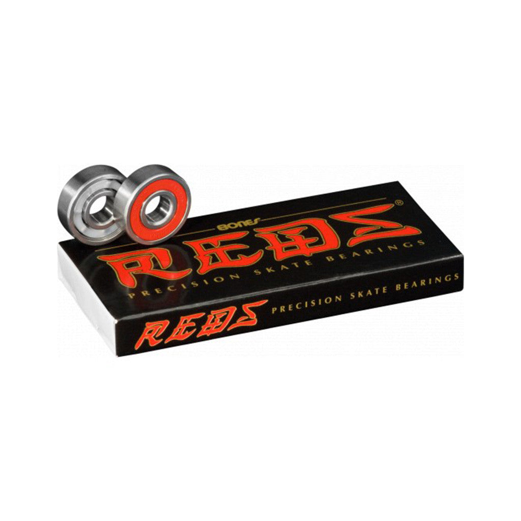Bones Reds Bearings - High Performance Skateboard Bearings for Smooth and Fast Riding - Perfect for Street Skating, Park Skating, and Longboard Cruising