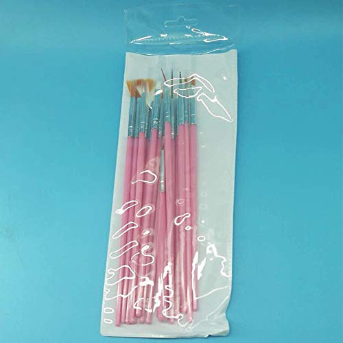 15pcs Professional Nail Art Brush Set - Dotting, Painting, Drawing & UV Polish Tools for Manicure & Nail Design (20 Colors) - Perfect for Salon, Home DIY & Professional Nail Artists