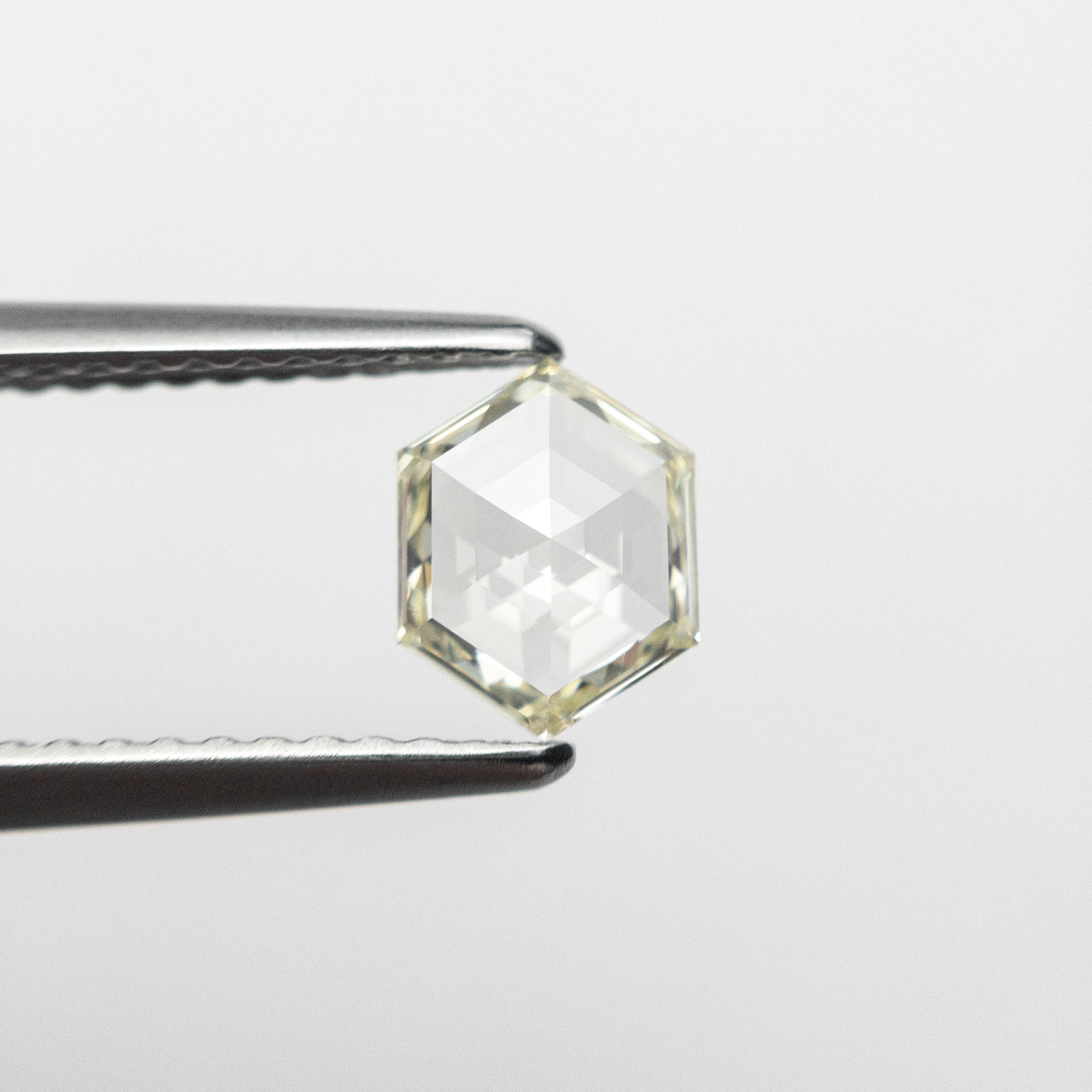 0.60ct 6.66x5.13x2.05mm SI1 M/N Hexagon Rose Cut Loose Diamond for Jewelry Making - Perfect for Engagement Rings, Pendants & Custom Designs