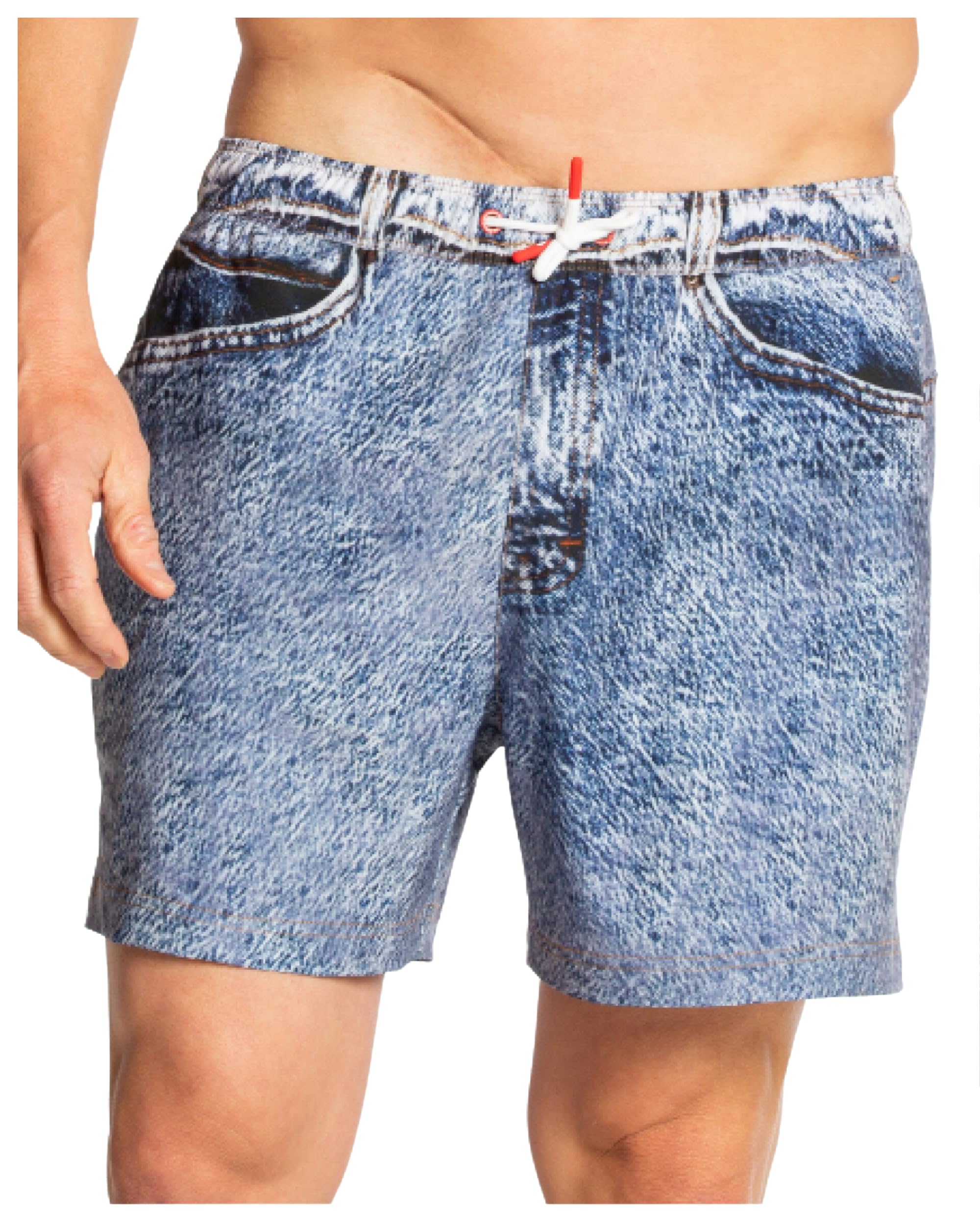 **Men's Quick-Dry Swim Trunks with Hammock Support Pouch & Compression Liner - Comfortable Beach, Pool & Water Sports Shorts**
