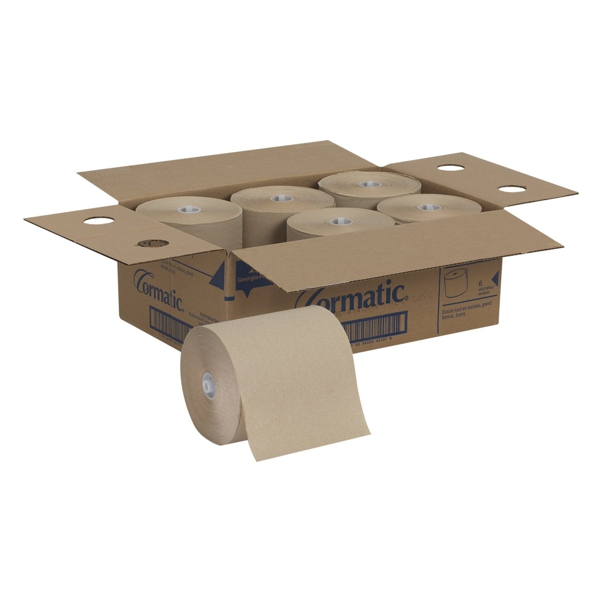 Premium Cormatic Brown Paper Towel Roll - 8¼