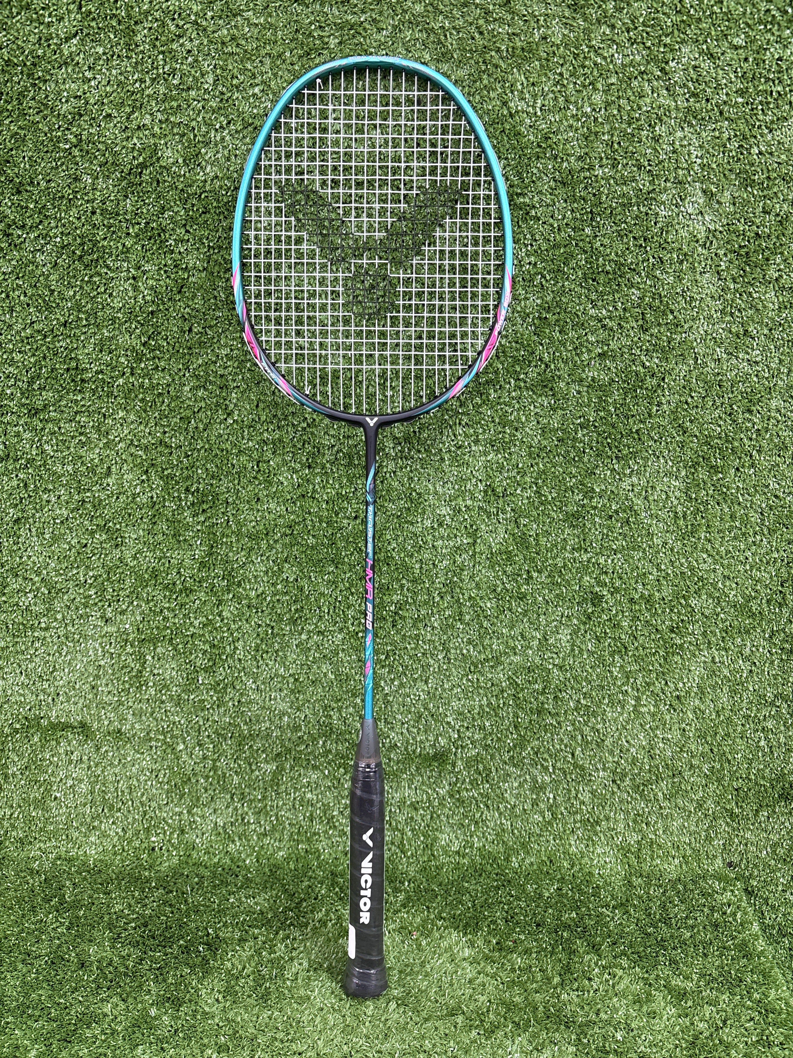 Victor Thruster HMR Pro U Badminton Racket - Prestrung Carbon Fiber Badminton Racquet for Professional Players | Perfect for Tournaments & Training Sessions