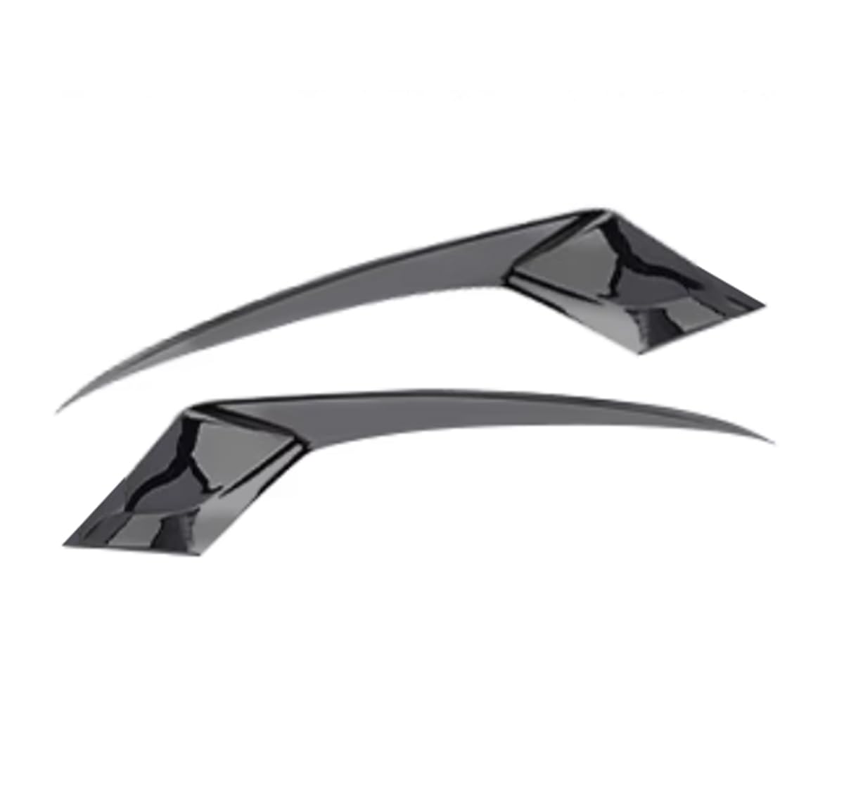 2023-2024 Honda Accord Front Headlight Eyelid Cover - Glossy Black ABS Protective Trim (2-Piece Set) | Car Accessories for Style & Protection | Perfect for Customization & Night Driving