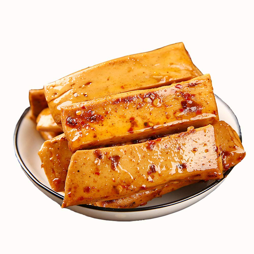 Premium Chongqing Specialty Dried Tofu Snacks - Spicy & Savory Mixed Flavors, 8.8oz | Authentic Chinese Vegan Protein Snack for Hiking, Office, or Movie Nights