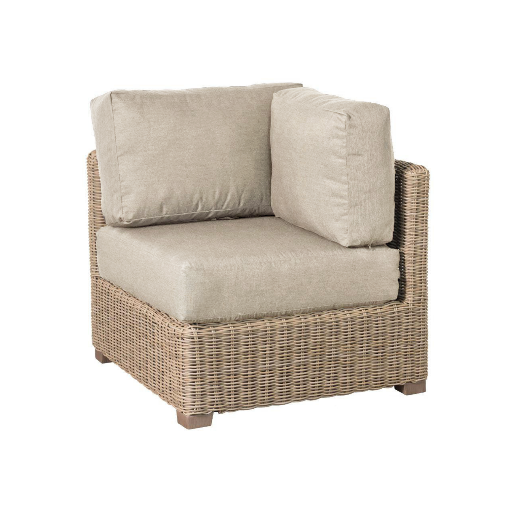 Veranda Driftwood Outdoor Sectional Corner Sofa - Weather-Resistant Patio Furniture for Backyard, Poolside & Garden Relaxation