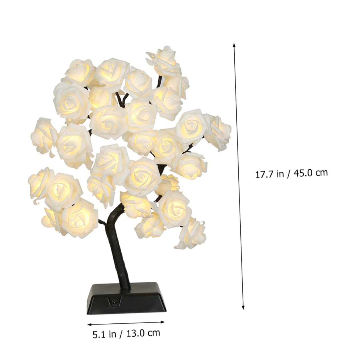 ARTIBETTER Rose Table Lamp - 1PC LED Night Light, Artificial Rose Tree Shape Desk Light for Bedroom, Living Room, Home Decor | Romantic Ambiance, Gift Idea for Her