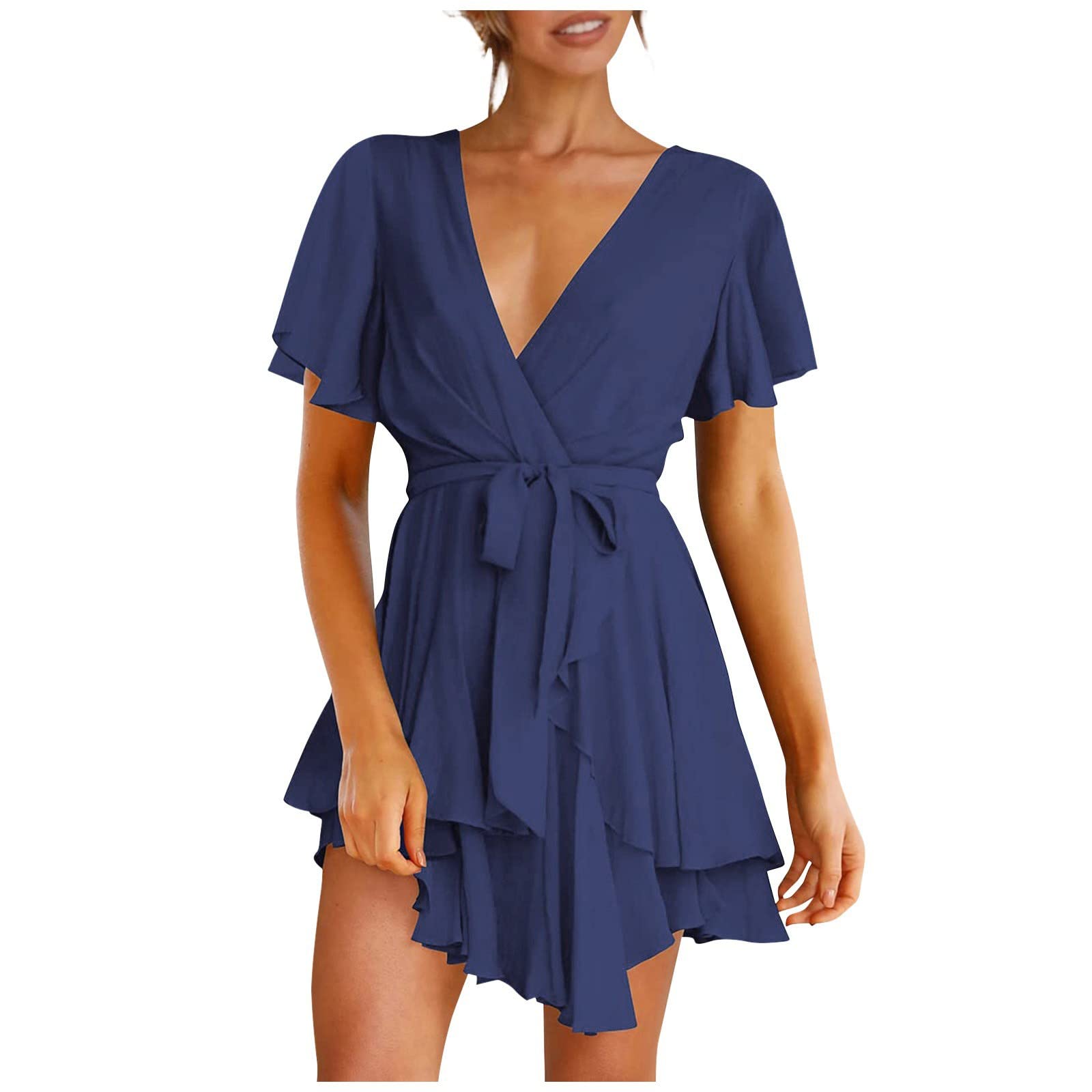 Women's Floral Stripe Square Neck Spaghetti Strap Maxi Dress - Short Sleeve Shift Tunic for Summer Beach, Vacation & Casual Outings