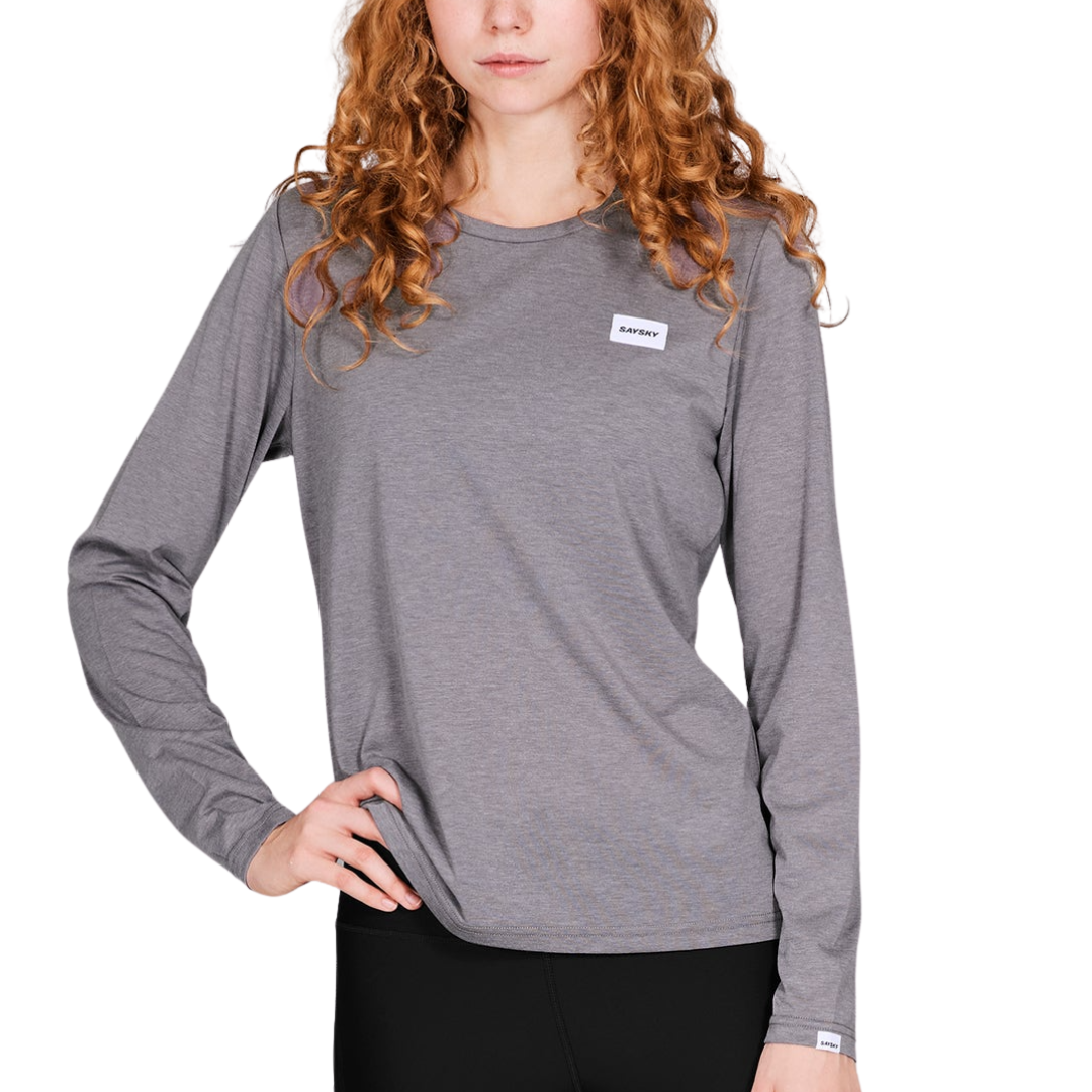 SAYSKY Women's Long Sleeve Athletic Shirt - Breathable Workout Top for Running, Yoga & Gym - Moisture Wicking Activewear for Women